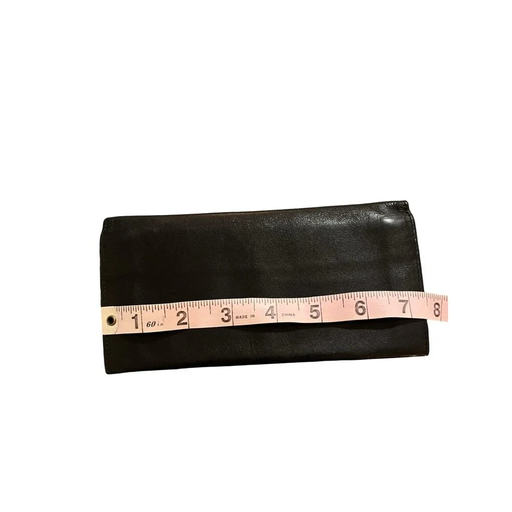 Dunhill Black Oxford Leather Bifold Long Wallet Made in France